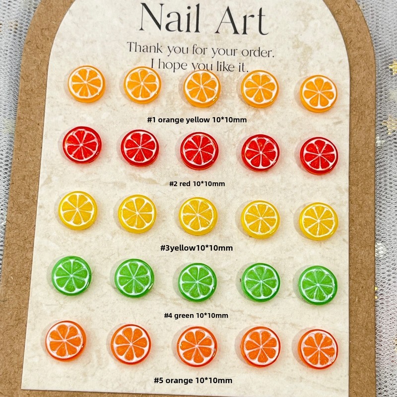 20pcs 3D Mini Simulated Food L - Nail Art Orange review and price