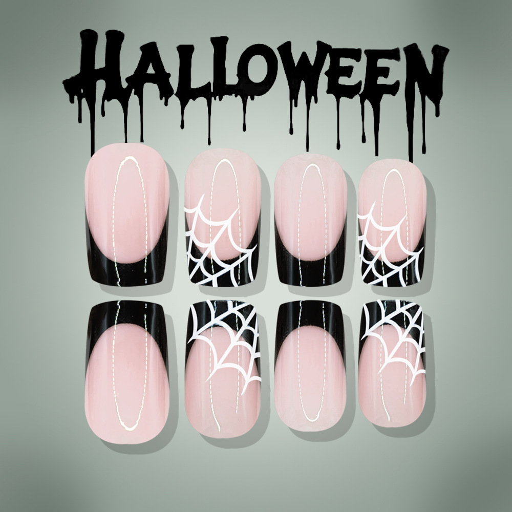 24Pcs Halloween Press On Nails - Nail Art Pink review and price