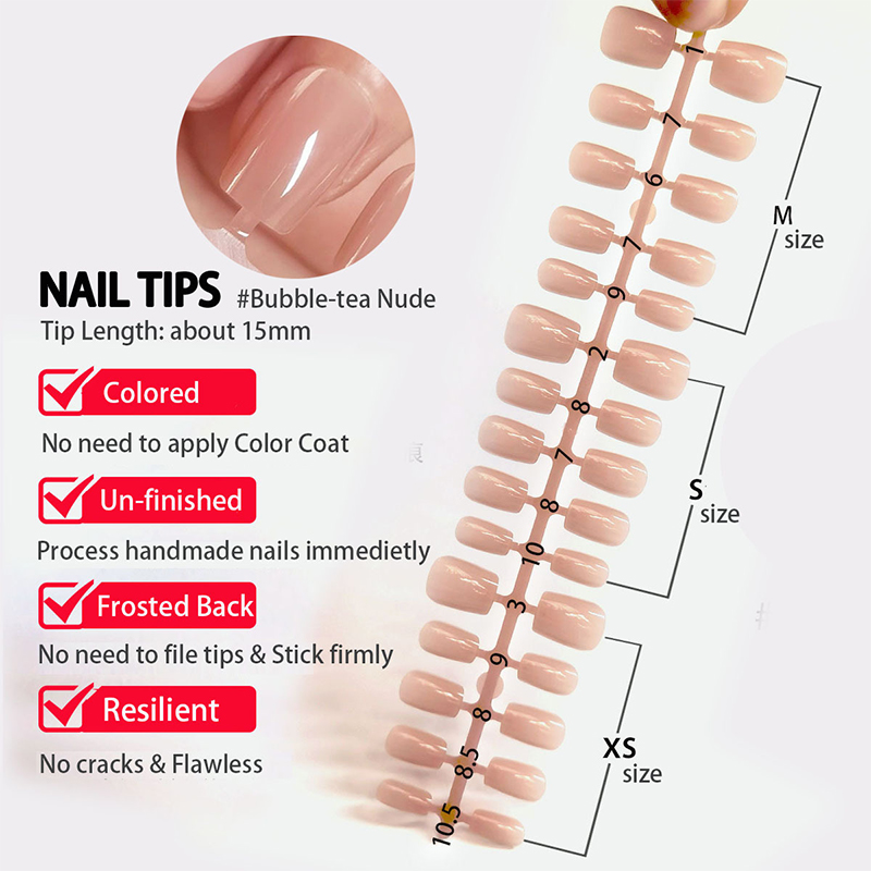 30pcs Gradient Fake Nails Fren - Nail Art Pink review and price