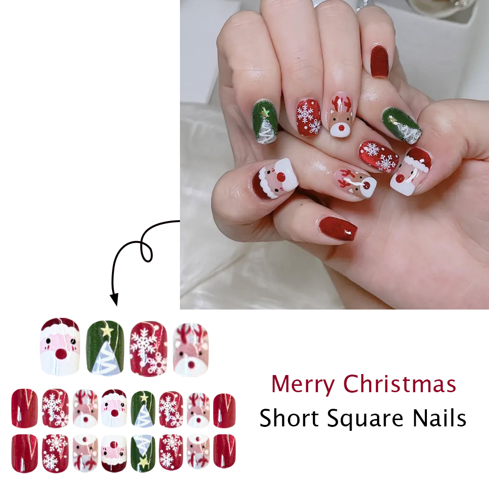 Christmas Press on Nails Santa - Nail Art Press On review and price