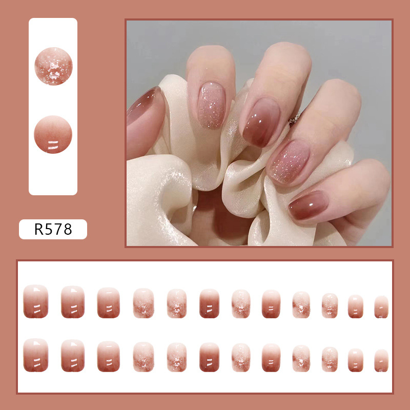 24pcs Bright Pink Gradient Col - Nail Art Pink review and price