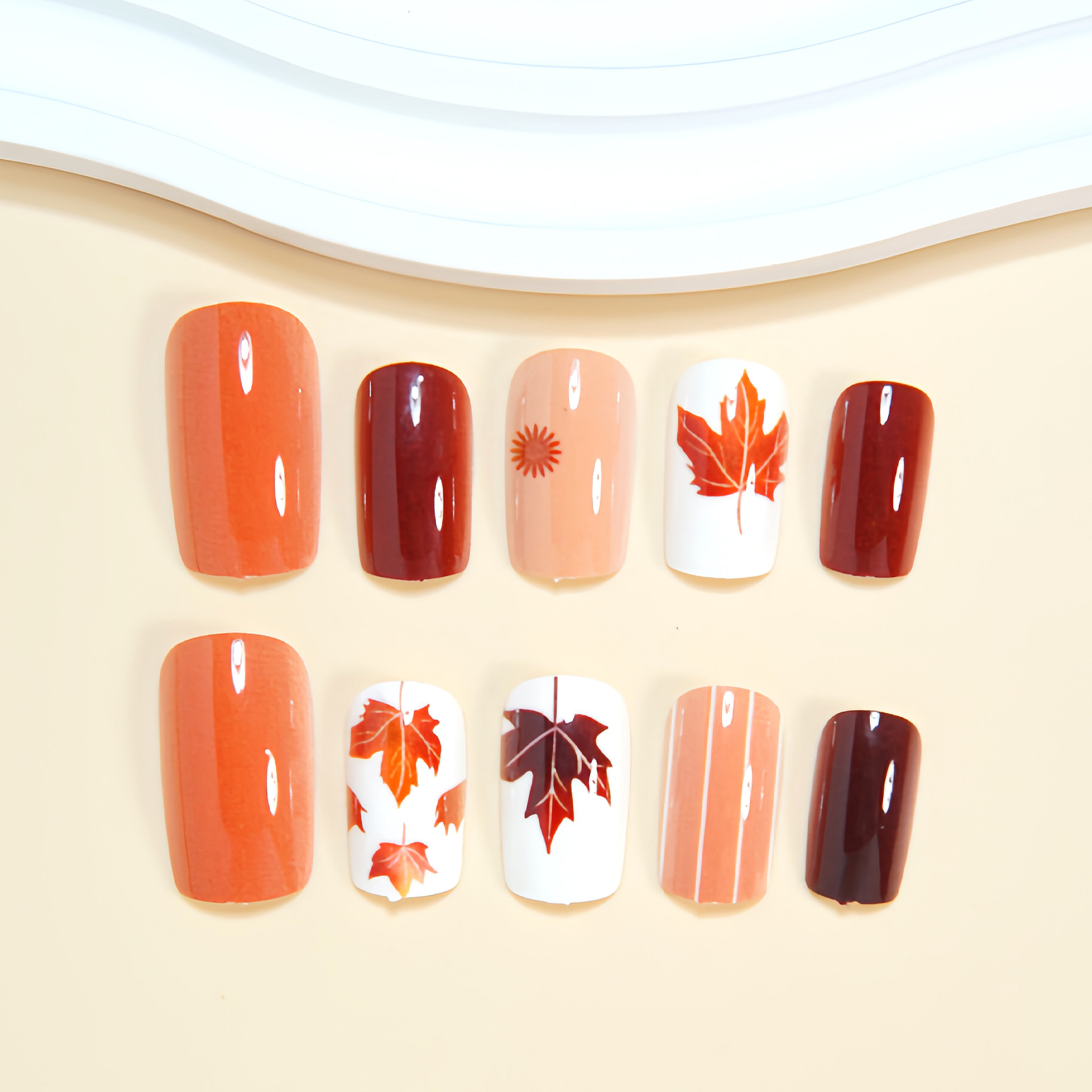 Medium fake nails for women Nu - Nail Art Press On review and price