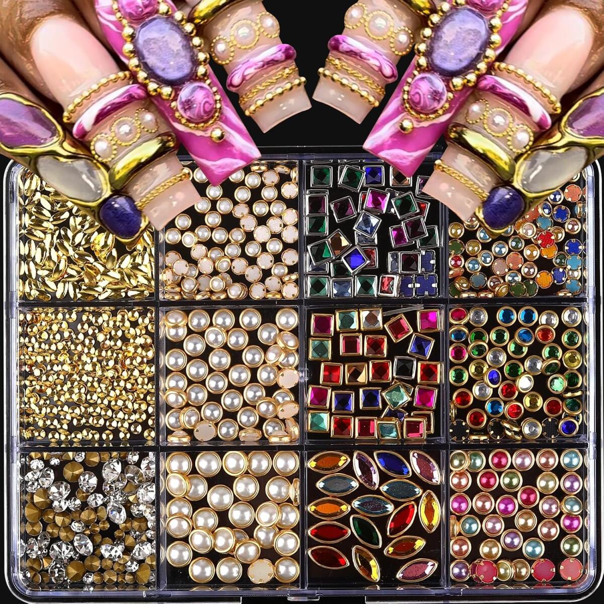1Box Light Luxury Shinny Nail  - Nail Art Valentines Day review and price