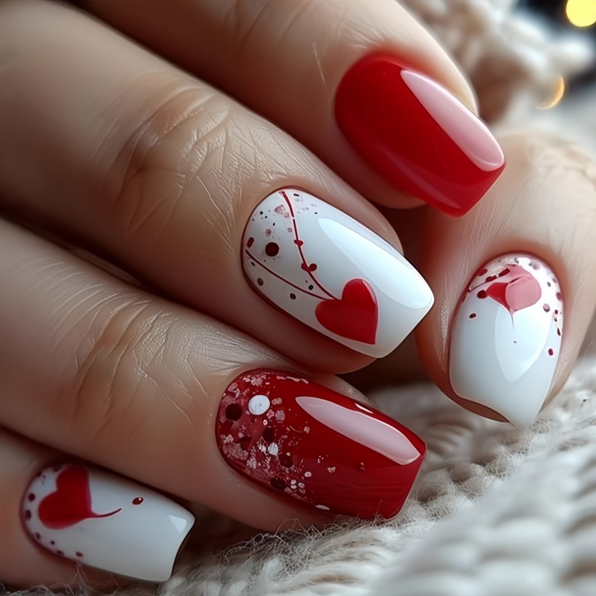 Short Medium fake nails for wo - Nail Art Pink review and price