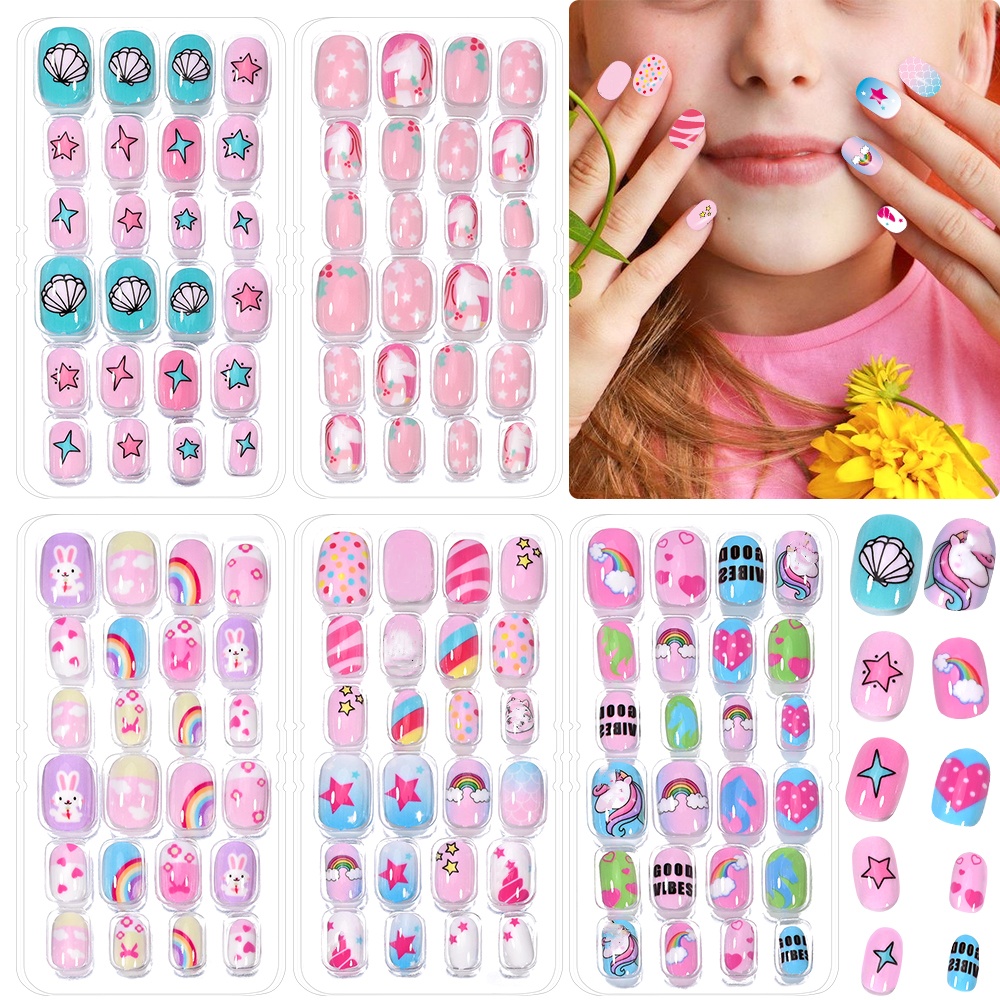 120-Piece 5-Set Candy Kids Pre - Nail Art Pink review and price