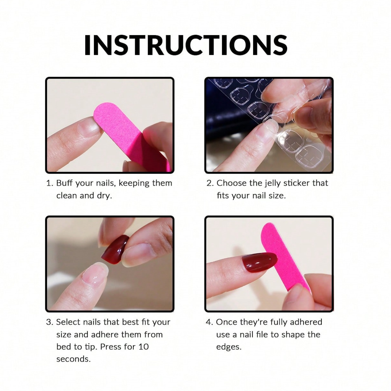 Almond 10Pcs Press On Nails, P - Nail Art Pink review and price