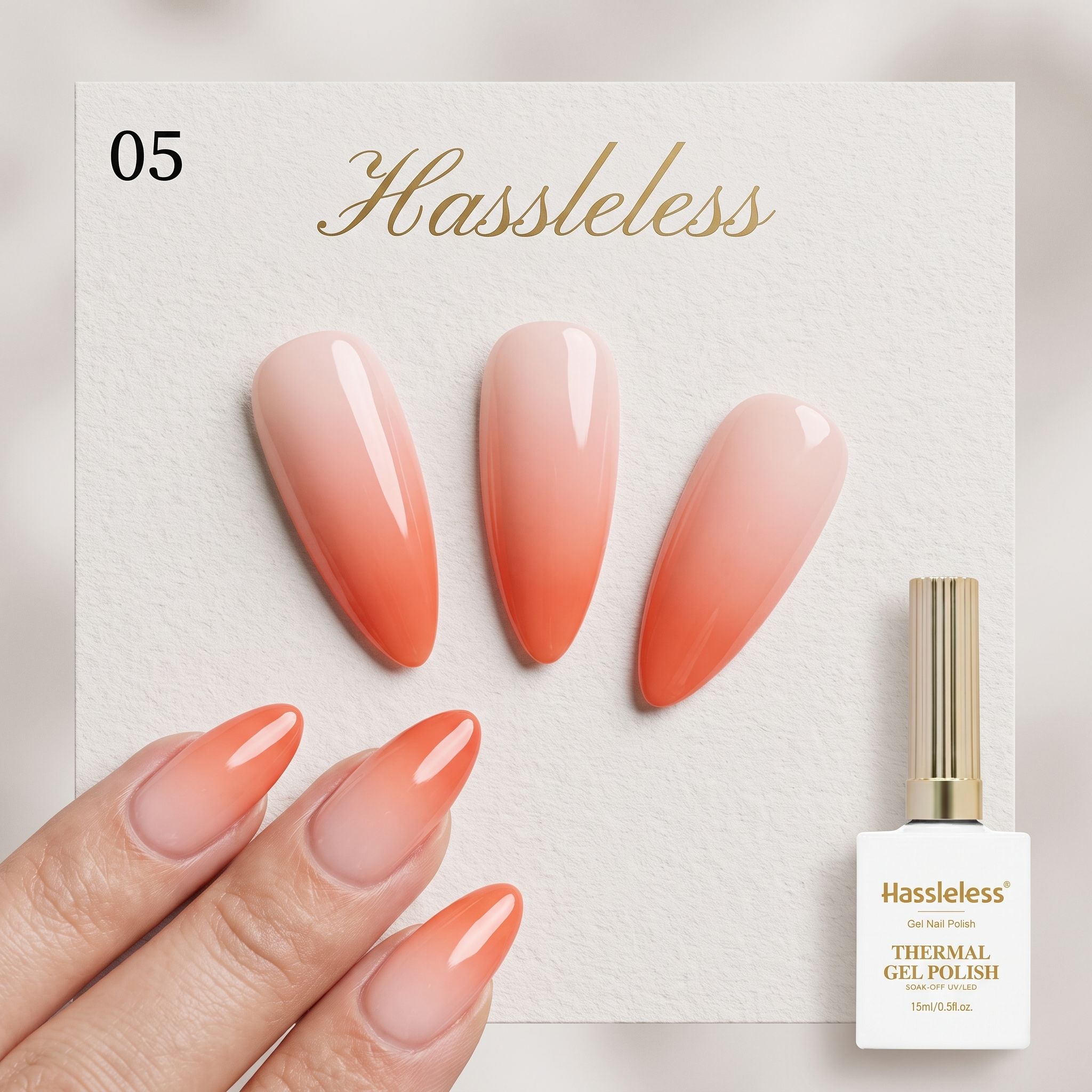 Hassleless Nude Orange Peach T - Nail Art Orange review and price