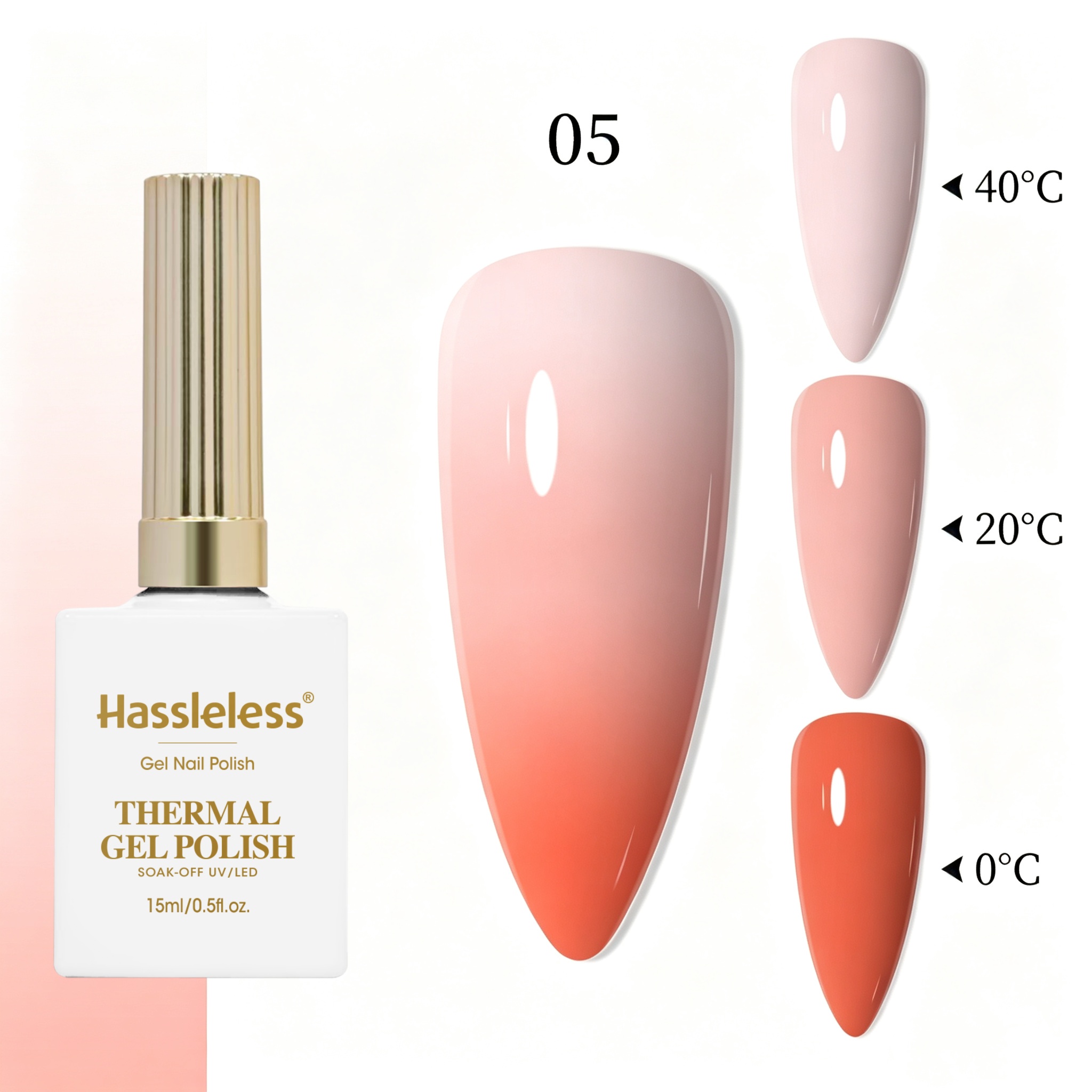 Hassleless Nude Orange Peach T - Nail Art Orange review and price